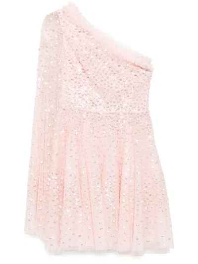 Needle & Thread One Shoulder Dress In Pink