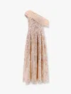 Needle & Thread One-shoulder Long Dress With Multicolor Embroidery