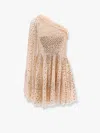 Needle & Thread Scatter Dot One-shoulder Mini Dress