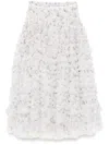 Needle & Thread Ophelia Ditsy Hattie Maxirock In Weiss