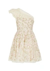 NEEDLE & THREAD POSY PIROUETTE FLORAL-EMBROIDERED TULLE MINI DRESS