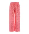 NEEDLE & THREAD RAINDROP GLOSS TROUSERS