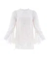 Needle & Thread Raindrop Sequinned Blouse In White