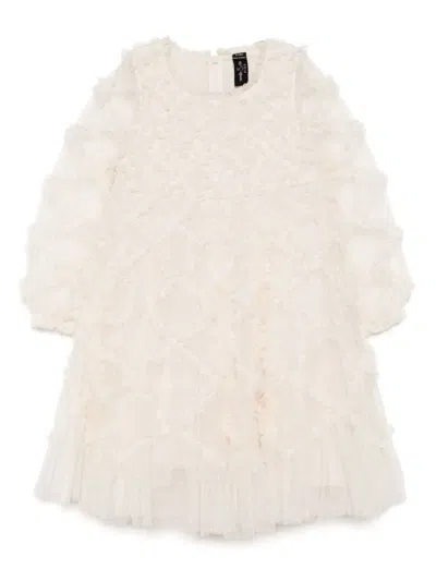Needle & Thread Kids' Ruffled Dress In Neutral