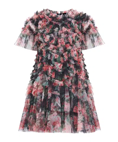 Needle & Thread Ruffled Dress In Multicolor