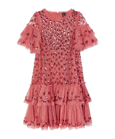 Needle & Thread Ruffled Dress In Red