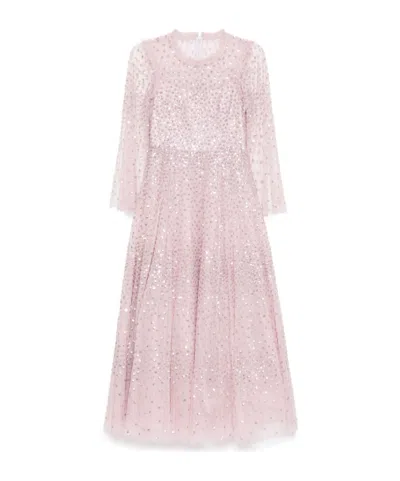 Needle & Thread Scatter Dot Gown In Pink