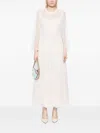 Needle & Thread Scatter Dot Gown In Weiss