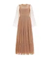 Needle & Thread Sequin Dress In Brown