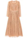 Needle & Thread Sequin Dress In Neutrals