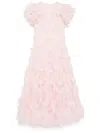 Needle & Thread Genevieve Ruffle Gown In Pink