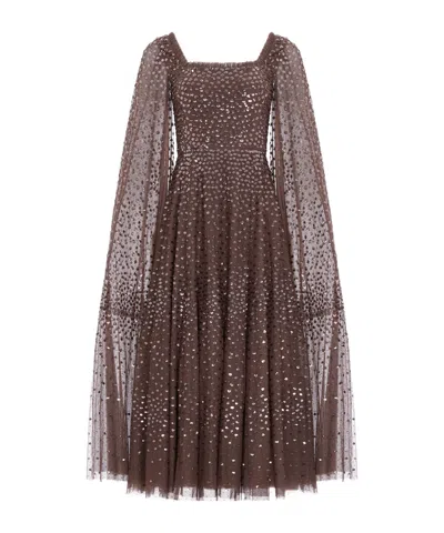 NEEDLE & THREAD SEQUIN-EMBELLISHED MIDI DRESS