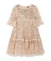 Needle & Thread Sequinned Dress In Nude