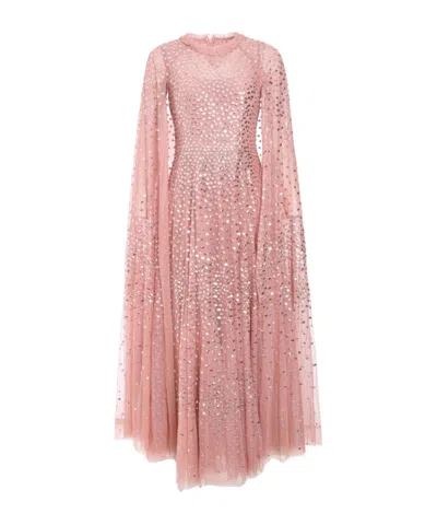 Needle & Thread Sequined Dress In Pink