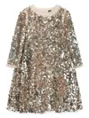 Needle & Thread Sequined Dress In Pink