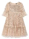 Needle & Thread Sequinned Dress In Gold