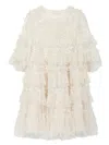 Needle & Thread Sequinned Dress In Neutrals