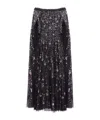 Needle & Thread Shooting Star Cape And Ankle Dress In Black