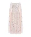 Needle & Thread Heart-shaped Checked Ankle Dress Dress In Pink
