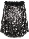 Needle & Thread Shooting Stars Mini Dress In 黑色