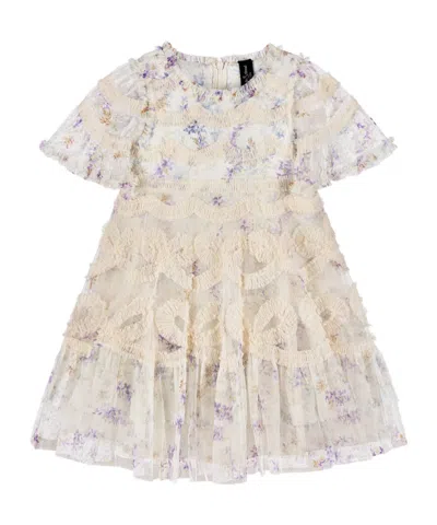 Needle & Thread Short-sleeved Skirt In Nude
