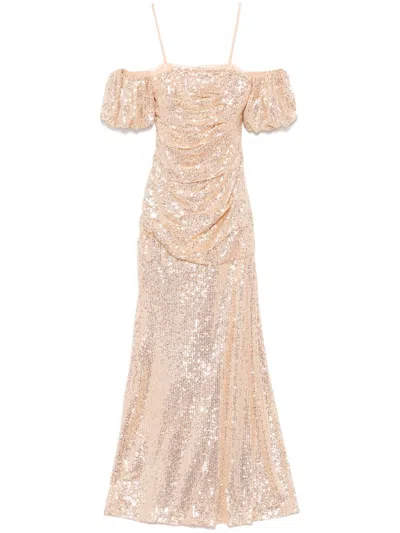 Needle & Thread Sunbeam Valentina Kleid In Gold