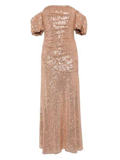 NEEDLE & THREAD SUNBEAM VALENTINA OFF-SHOULDER GOWN
