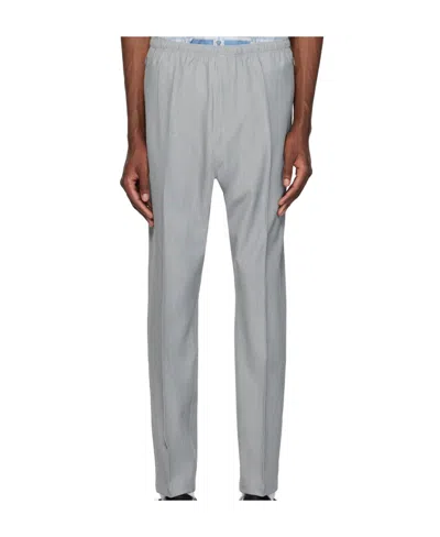 Needle & Thread Whipstich-detailing Slim-cut Trousers In Gray