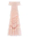 Needle & Thread Wild Rose Off-shoulder Gown