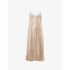 Needle & Thread Womens Butterscotch Coco Cami Ballerina Shoulder-straps Woven Midi Dress