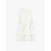 Needle & Thread Womens Cream Regular-fit Pointelle Knit Midi Skirt