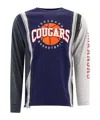 Needles "7 Cuts" Crew Neck Graphic Print Long Sleeves In Blue
