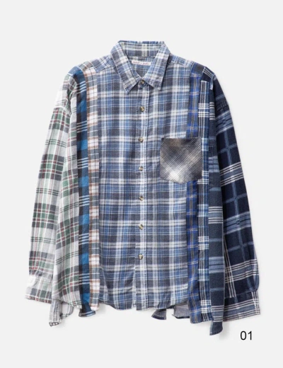 Needles 7 Cuts Wide Flannel Shirt In Multicolor
