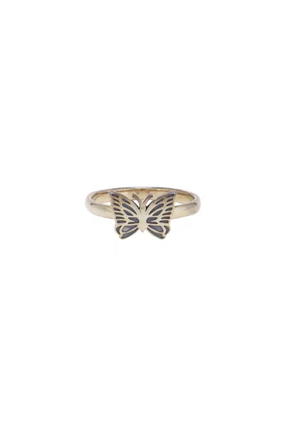 Needles 925 Silver Ring In Papillon