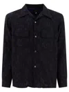 Needles Jacquard Abstract Shirt With Chest Pockets In Blue