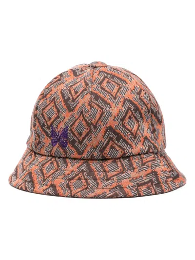NEEDLES ABSTRACT-PRINT BUCKET HAT