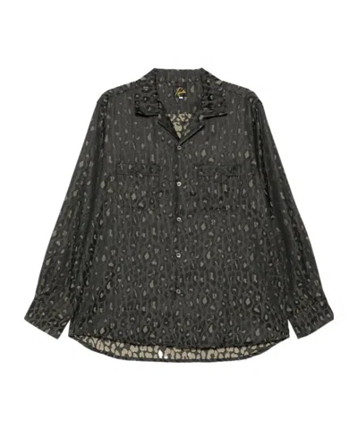 Needles Animal Pattern Shirt In Black