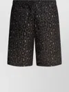 Needles Animal Print Back Pocket Elastic Waistband Shorts