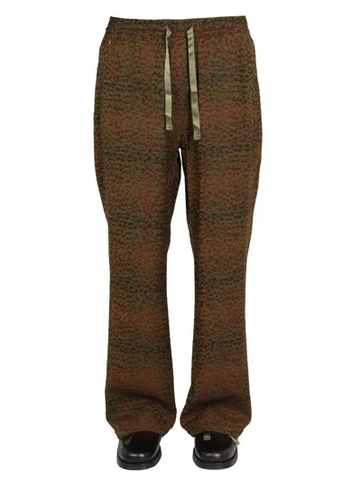 Needles Animalier Print Pants In Multicolor