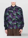 Needles Distressed Effect Pleated Flannel Shirt In Multi