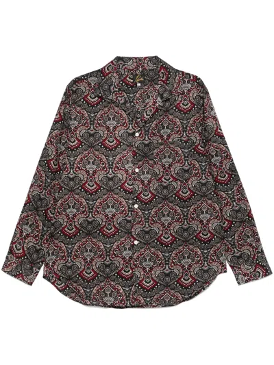 Needles Bandana-print Shirt In Black