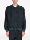 Needles Bomber Jacket In Green Rayon