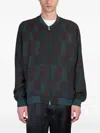 Needles Bomber Jacket In Green Rayon