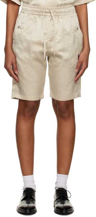 Needles Beige String Cowboy Shorts In A-beige