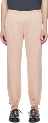 Needles Beige Zipped Lounge Pants In B-old Rose