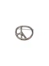 Needles Metallic Peace Symbol Brooch And Pin In Metallic