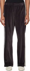 Needles Black Boot-cut Track Pants In B-charcoal