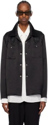 Needles Black Cowboy One-up Shirt In C-black