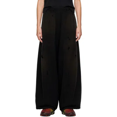 Needles Black Distressed Sweatpants