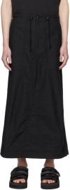 Needles Black String Fatigue Skirt In C-black